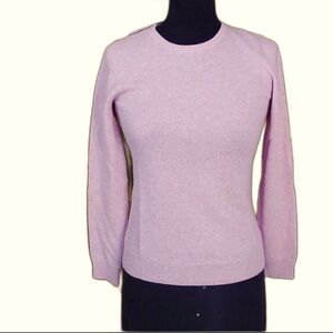 Charter Club Luxury Crew Sweater Cashmere Chantilly Pink Size Petite Small. New!